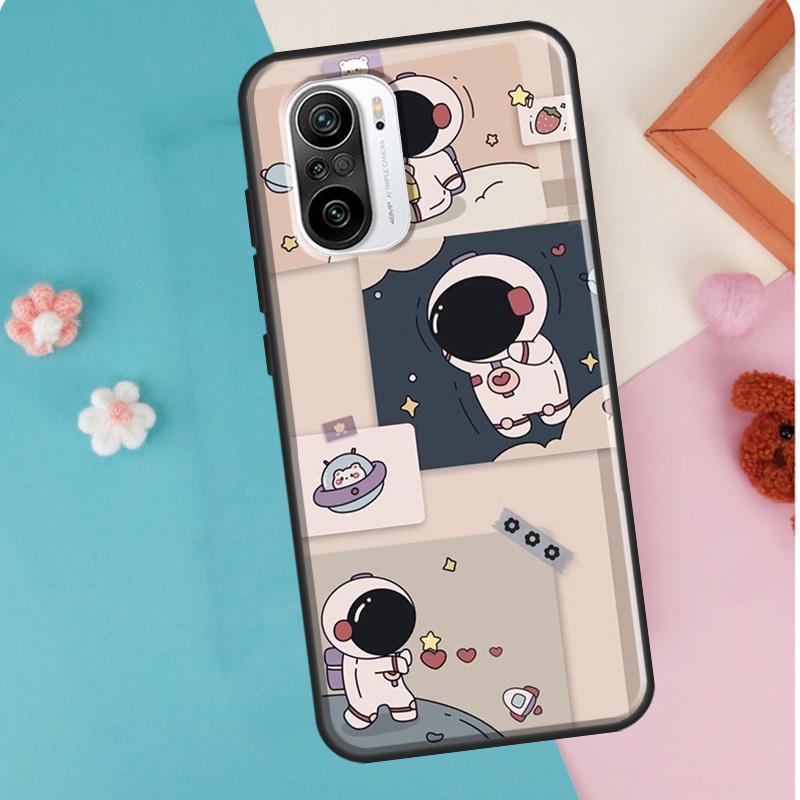 Raumästhetische Spaceman Astronaut Hülle für Xiaomi Mi 11T 12 Pro 12X Mi 11 Lite Ultra Cover für POCO X3 Pro X4 GT M3 M4 F3