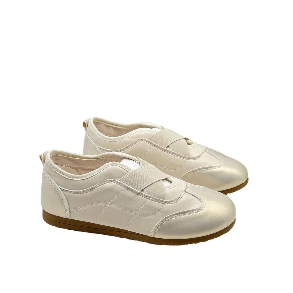 Single shoes versatile height increase mid-mouth autumn casual style elastic band sweet and spicy daughter style shoes sports