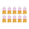 10pcs Resin Candy Color Bear Charms Pendant Beads for Necklace Bracelet Jewelry Making