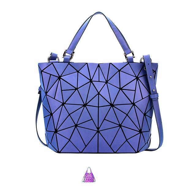 Luminous Geometric Folding Shoulder Bag for