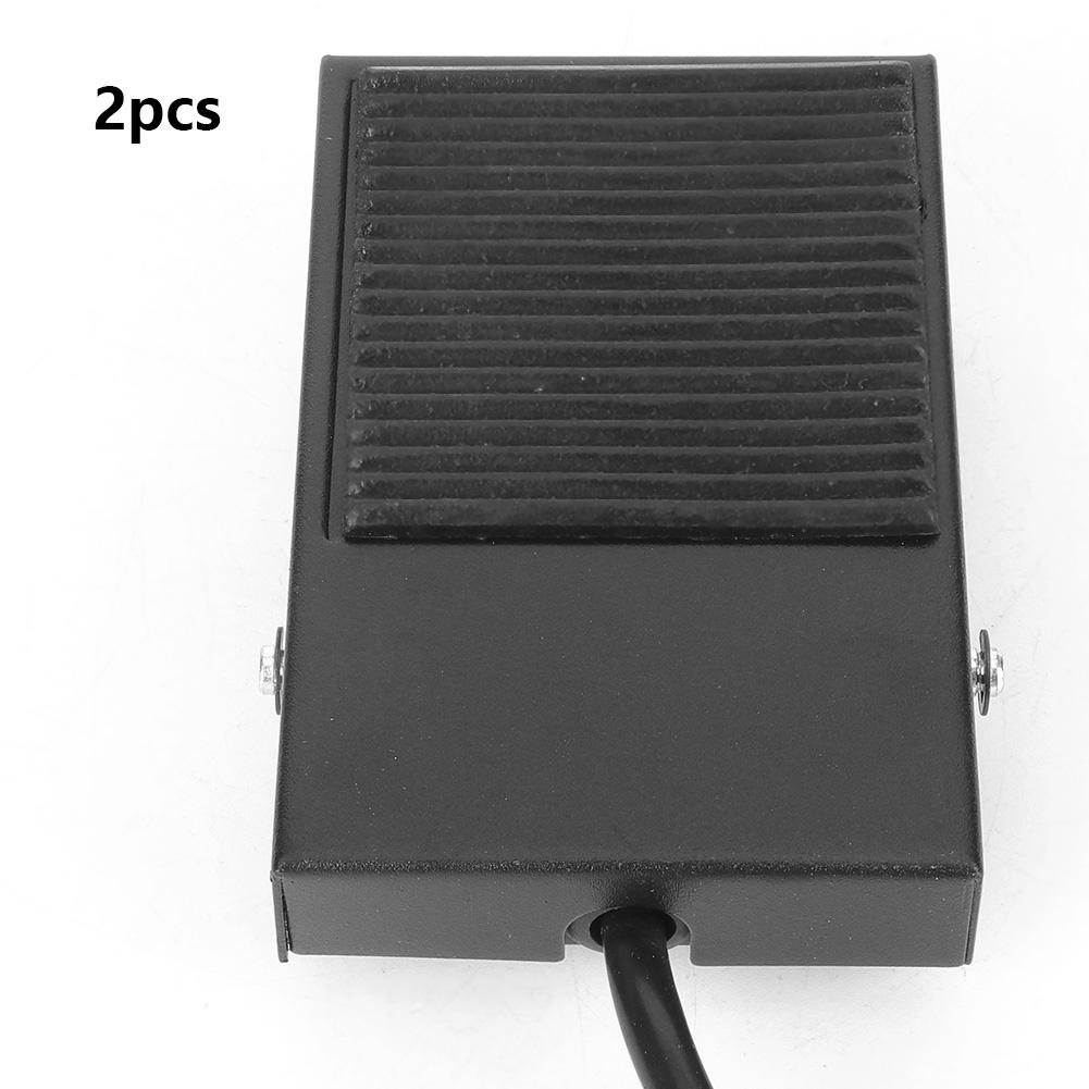 

2pcs TFS 1 Foot Control Controller Self Reset Power Foot Pedal Switch with Cable 24cm 250V 10A
