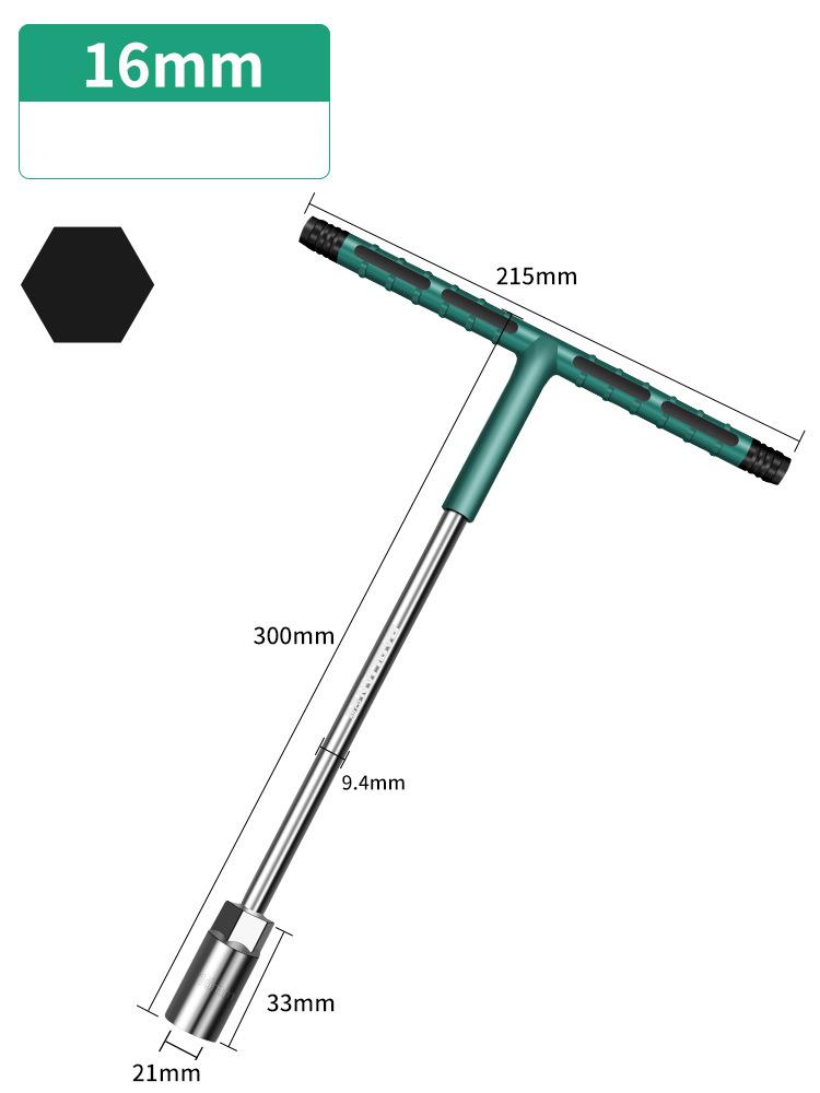 6-19mm T-Steckschlüssel Drehmomentschlüssel Gummigriff Innensechskantschlüssel Mechaniker-Schraubendreher Reparatur Steckschlüsselsatz Auto Mechanische Werkstatt Werkzeug Handwerkzeuge