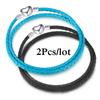 2Pcs/Lot Vintage Jewelry Leather Chain Bracelets Fit DIY Handmade Beads Charms Bracelet Couples Pulsera Jewelry For Women Men