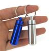 1 PCS Colorful Baby Aluminum Pill Box Medicine Case Container Bottle Holder Keychain Outdoor Pill Case Pillbox Portable