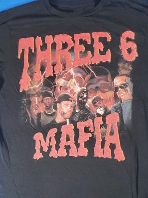 Μπλούζα Hip Hop Συλλογής Three 6 Mafia Μαύρη Unisex S-5XL 1G0338 Unisex T-Shirt
