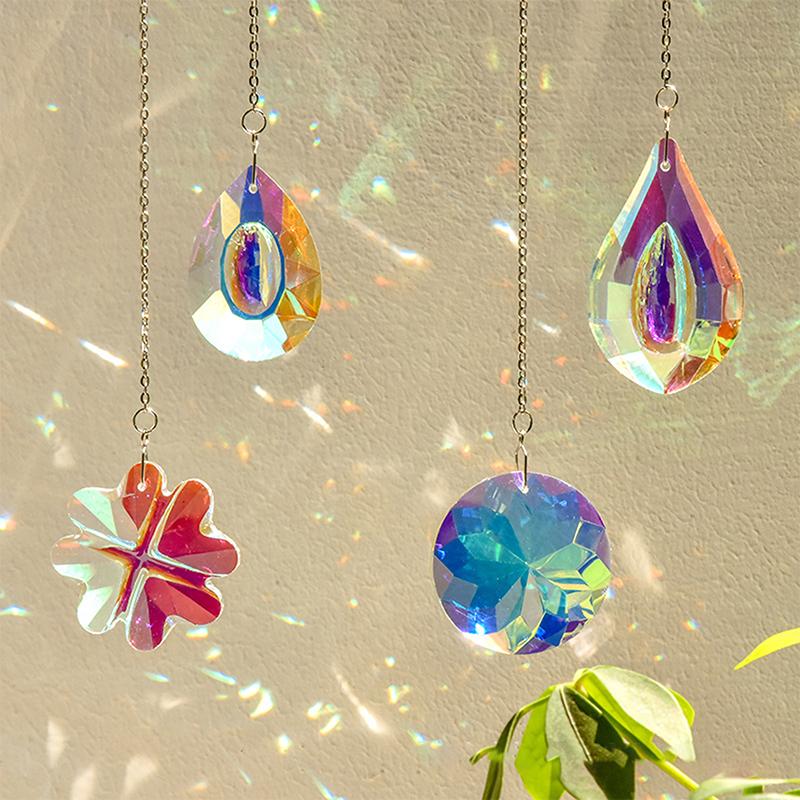 Wind Chimes Sun Catchers Rainbow Maker Window Hanging Pendant Outdoor Garden Pendent Room Decor