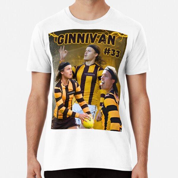 

Jack Ginnivan Hawthorn Hawks AFL Footy Playe S to 5XL Made in the AU/USA T-Shirt M