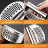 Stainless Steel Garlic Press Manual Garlic Crusher Ergonomic Handle Kitchen Tool for Easy Garlic Mincing Cooking Essentials