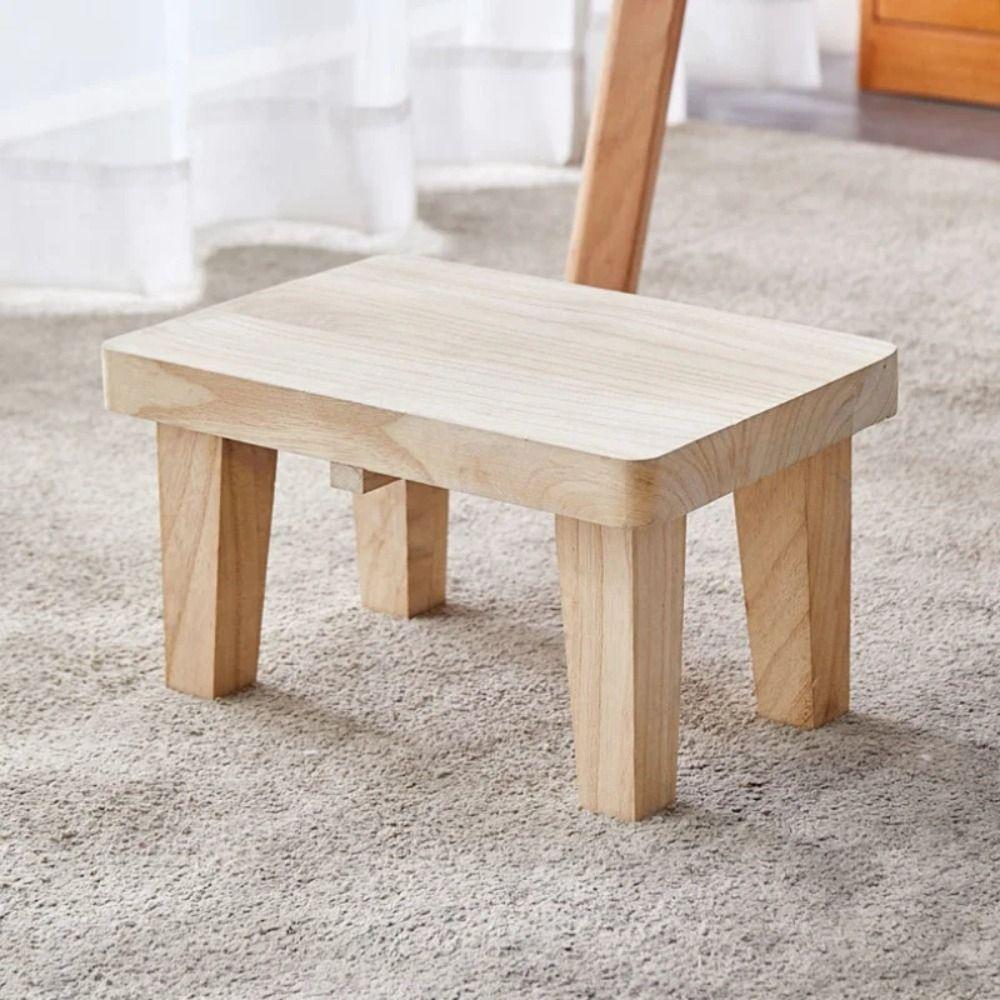 Solid Wood Shoe-changing Stools 30*20cm Home Low Stool Coffee Table Small Stool Children