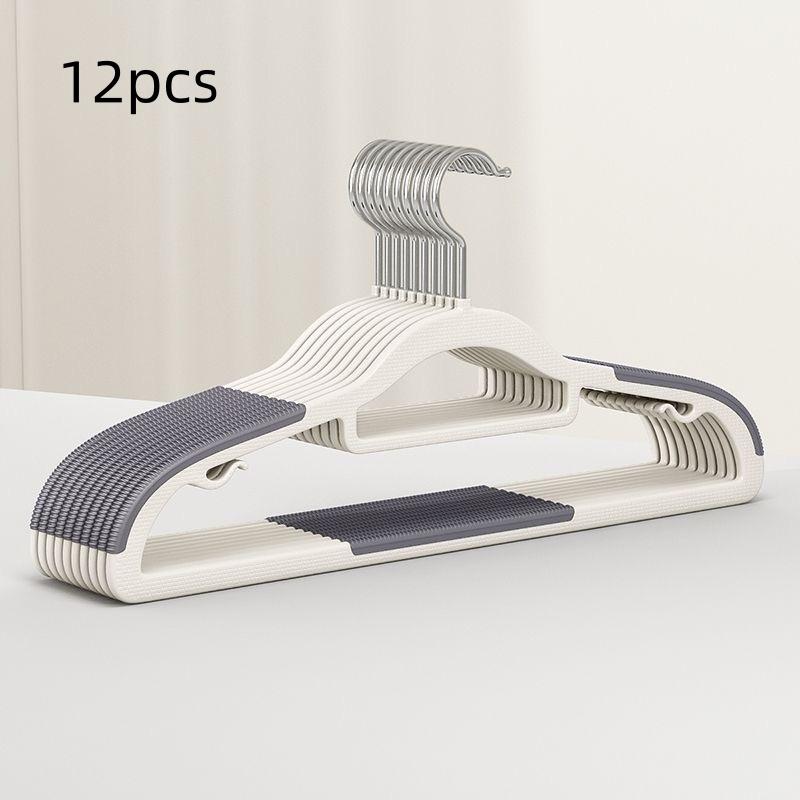 Plastic Clothes Hanger Non-Slip Adult Home Use Wardrobe Hanger for Bedroom Balcony Drying Garment Rack