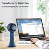 Portable Mini Handheld Fan USB Hand Fan Rechargeable Portable Outdoor Small Pocket Fan 3 Speed Mini Desk Fan with Phone Stand