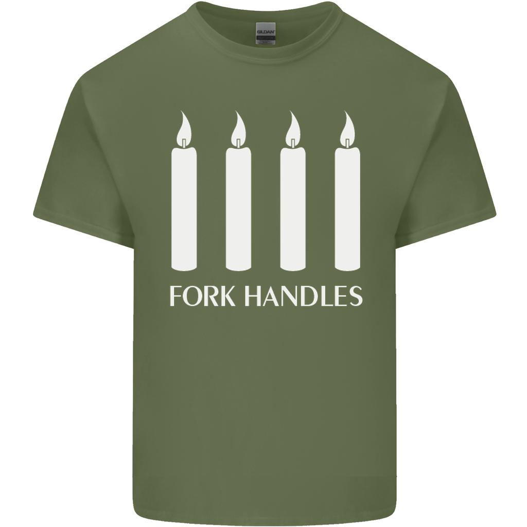 Four Candles Fork Handles Funny Two Ronnies Unisexs Light Cotton TShirt