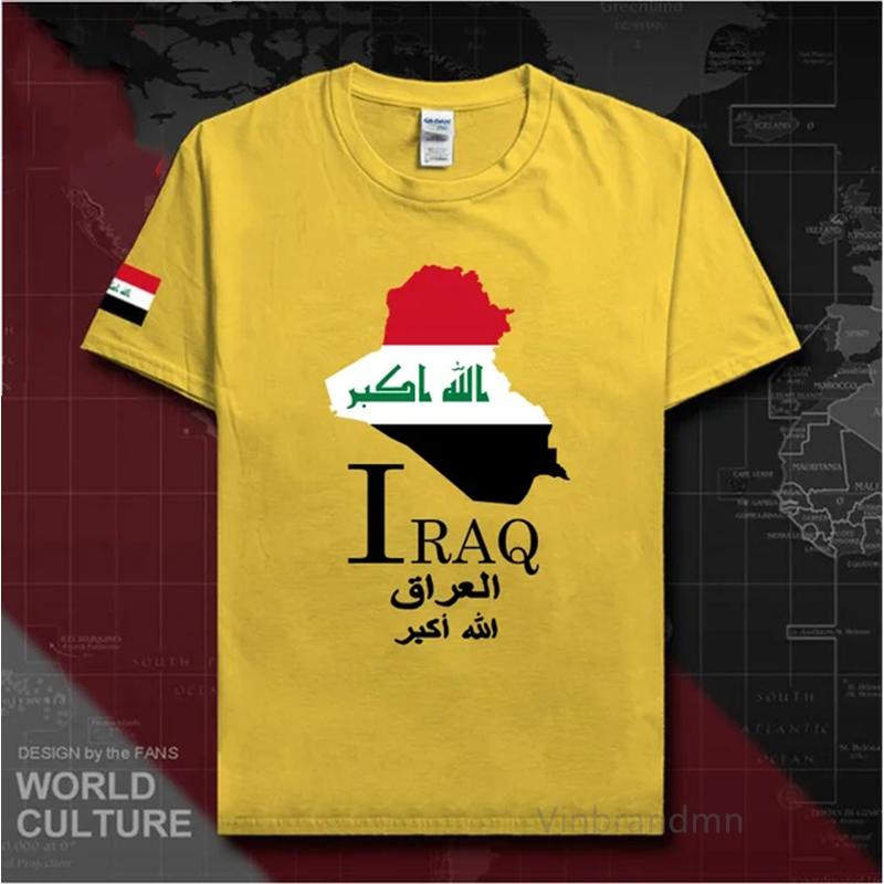 Republic Of Iraq Iraqi Irq Baghdad Unisexs T Shirt New Top Tshirt Short Sleeve Clothes Sweatshirt National Team Summer Fashion Tee