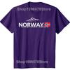 Funny Norway Flag Mountain Outdoor Graphic T-shirts Men Women's Fashion Casual Tshirt 100% Cotton Loose Oversized T Shirt