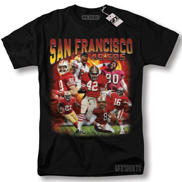 San Francisco 49ers Tee Shirt Football Vintage Graphic Design T-shirt XXXL