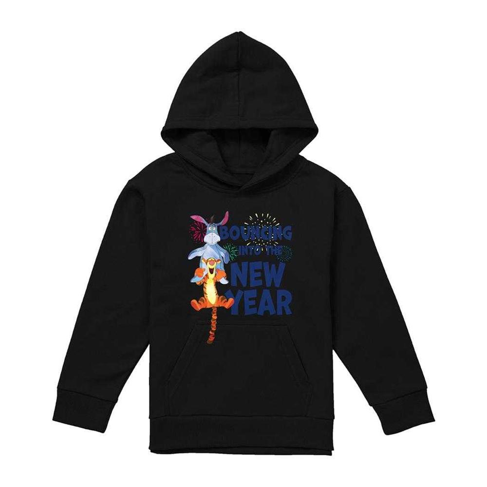Winnie the Pooh Childrens/Kids Bouncing Into The New Year Hoodie