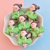 10Pcs New Cute Resin Ballet Dance Girl Series Flat Back Parts Embellishments For Hair Bows Accessories