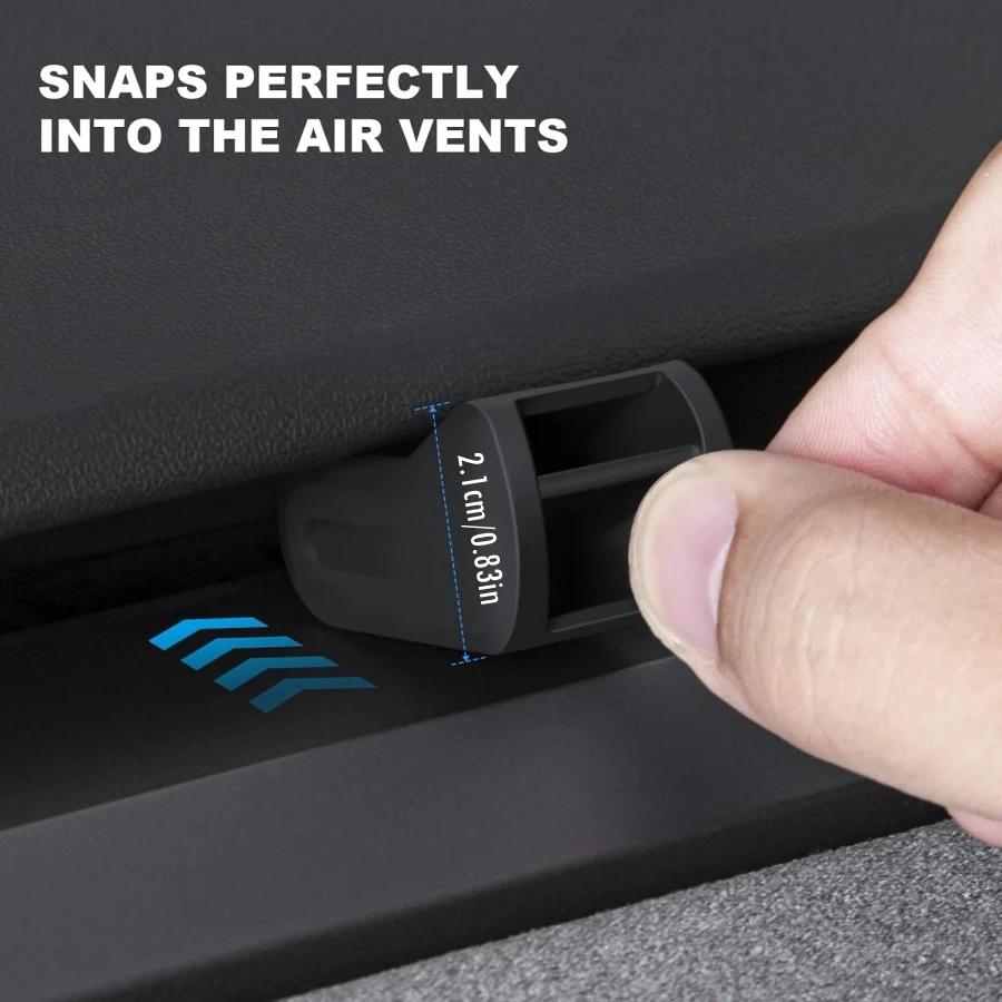 2PCS Air Freshener Adapters for 2017-2025 Tesla Model Y Juniper & Model 3 & 3 Highland Air Vent (Air Freshener Not Included)