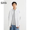 GXG Men's Striped Textured Loose Casual Long Sleeve Shirt