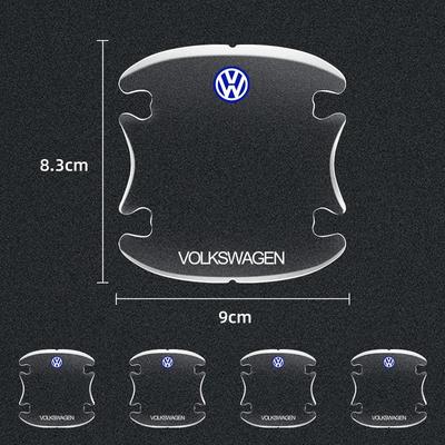 For Volkswagen VW Car Door Handle Bowl Sticker Transparent Anti-scratch Protective Film For Volkswagen CC R-Line GTI T5 Golf T-R