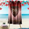 Name Custom Athletic Club Print Beach Towel, Large Soft Quick Dry Towel for Beach Camping Swimming