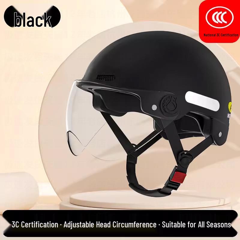 Universal 3C Certified Electric Bicycle Helmet with Sun Visor for Adults & Children - All-Season Safety Helmet for Men, Women & Scooter Riders