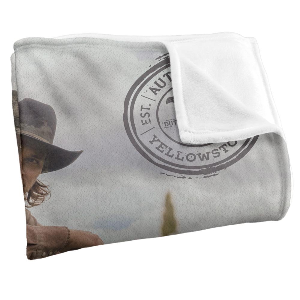 Yellowstone On The Fence Silky Kayce Dutton Supersoft Blanket