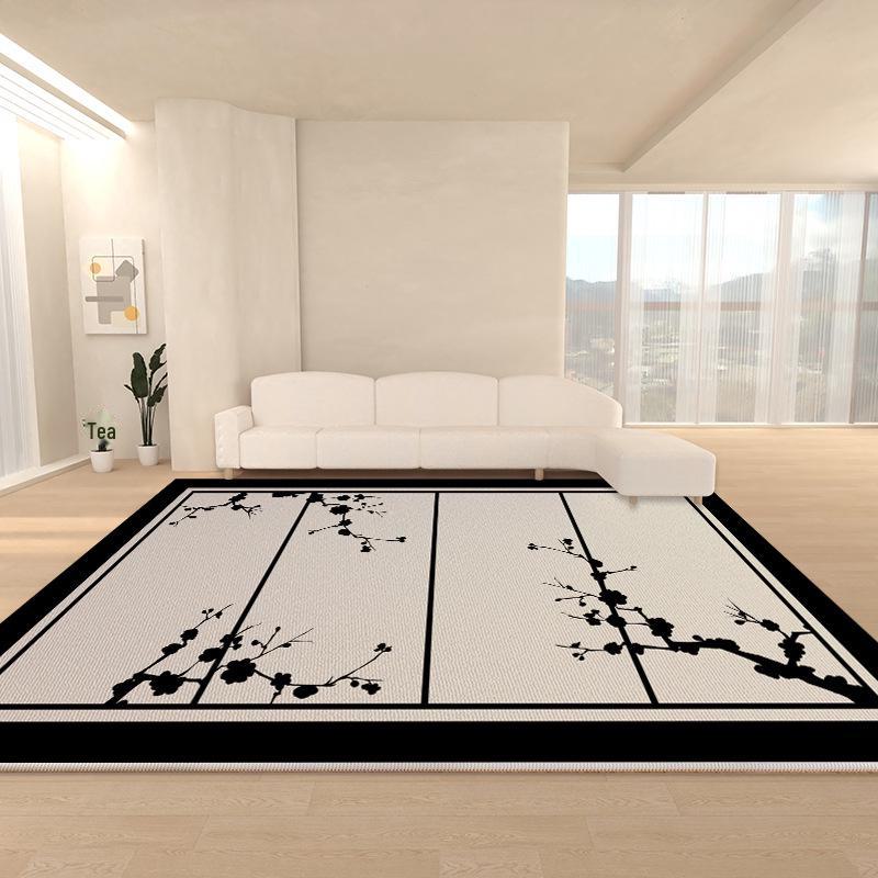 Retro Velvet Waterproof and Washable Carpet – Dirt-Resistant, Easy-Care Living Room/Bedroom Floor Mat