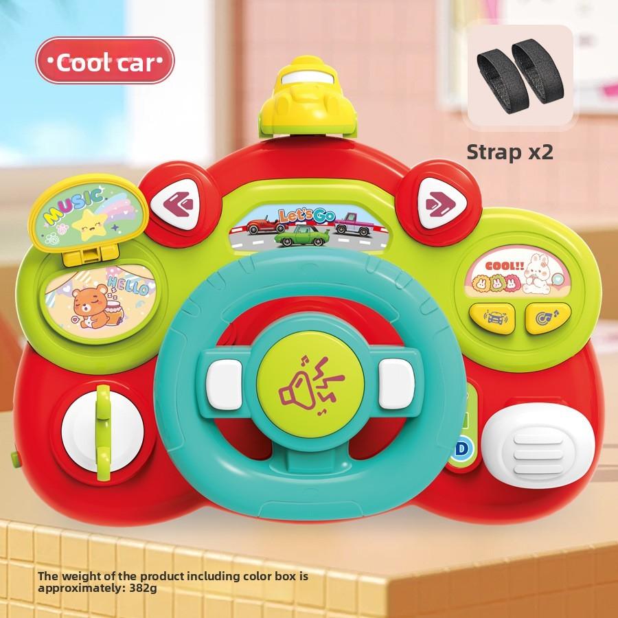 Steering Multi Functional Wheel Children Puzzle Toy With Lights Music And