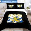 3PCS Ifk Lion Crest Emblem Bedding Set 2D Printing (Includes 1 Duvet Cover + 2 Pillowcases Coreless), Bedroom decor,Fan gift