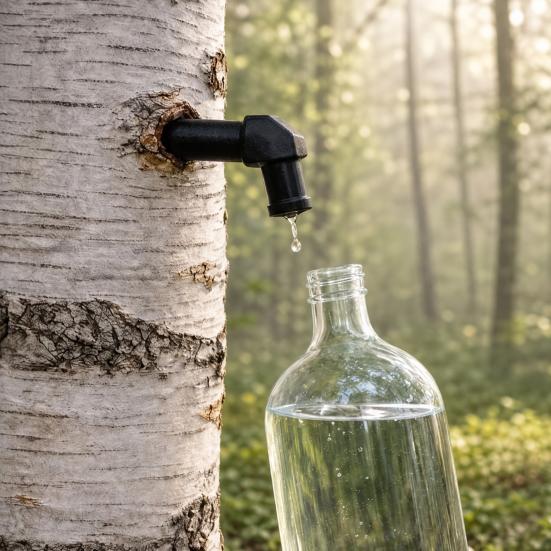 Birkenwasser-Erntehahn, 3D-gedruckter, auslaufsicherer Baumzapfhahn, Wiederverwendbarer Baumzapfhahn zur Ernte von Birken- und Ahornsaft