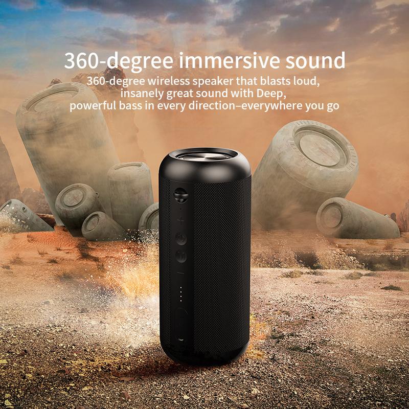 A8 Bluetooth-Lautsprecher, 30 W Stereo-Sound, IPX7 wasserdicht, 12 Stunden Spielzeit, hervorragender Sound für Camping, Strand, Sport, Poolparty