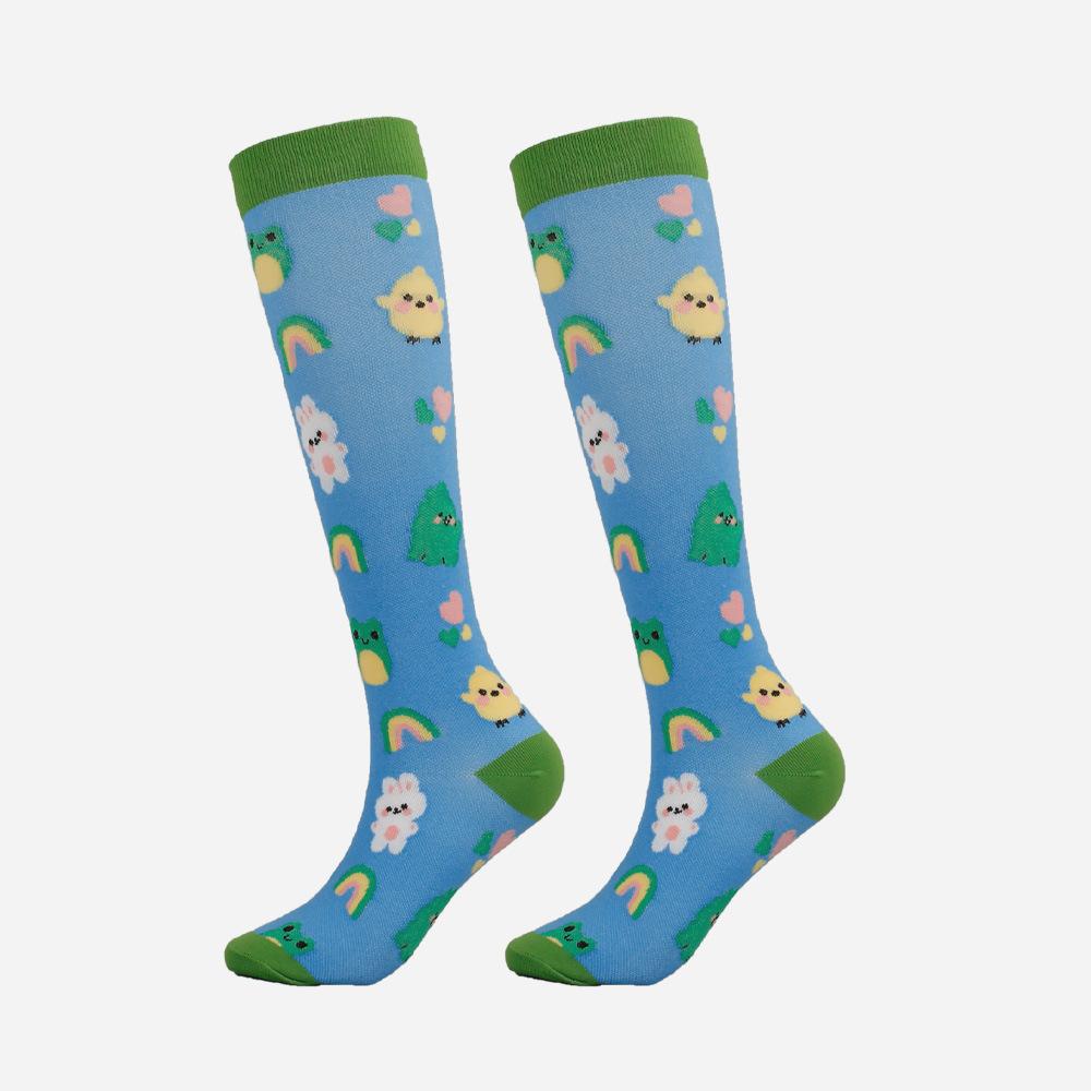 Women Men Unisex Calf Compression Socks Pressure Socks Relieve Muscle Running Riding Nurse Varicose Veins Stockings Sports