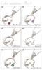 [ALIVE] Crescent Moon and Cat Birthstone Necklace, Sterling Silver 925, Cubic Zirconia, Natural Stone, Cat, Moon, Birthstone, Cute and Stylish,