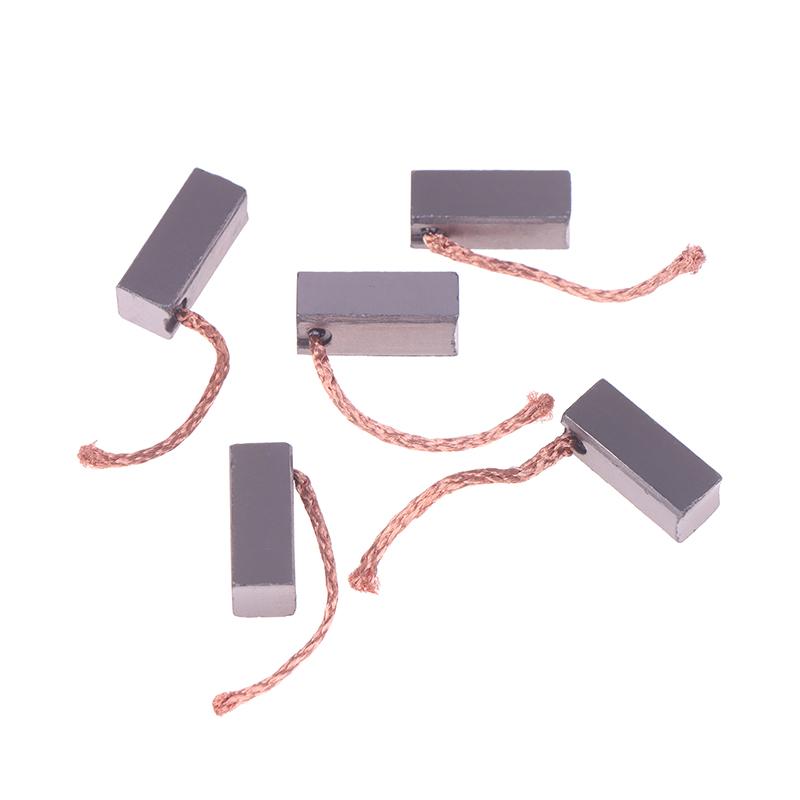 5 Stück Kohlebürsten für Automobil-Heizungsgebläsemotor Luftgebläse Elektromotor Bürstenersatz (8*8*20Mm)