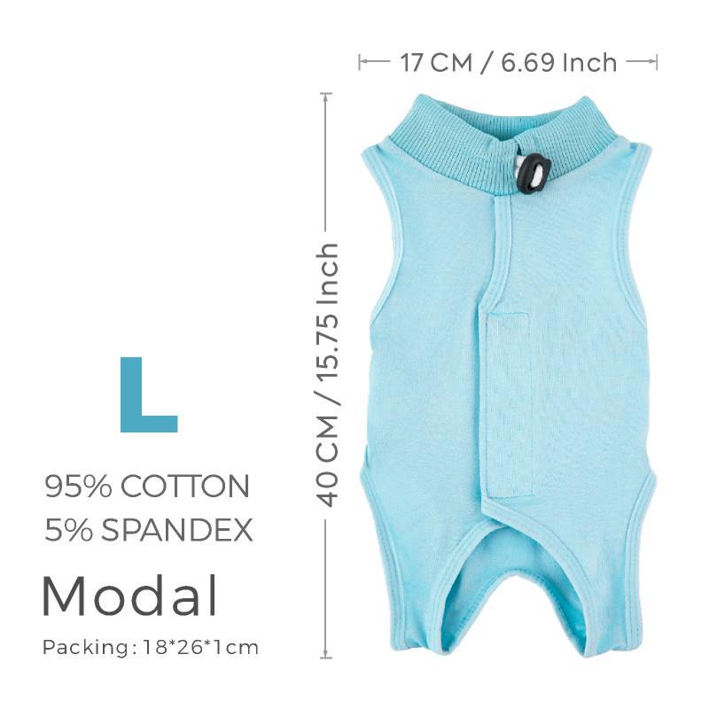 Prodyšný Elastický Rekonvalescenční Obleček pro Kočky - Lehký, Proti Olizování, Pooperační a Odstavový Pomocník pro Kočky