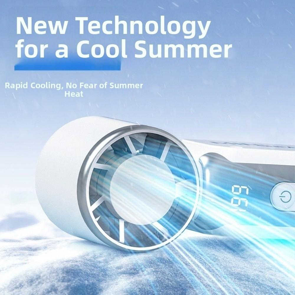 Adjustable Speeds Portable Handheld Fan USB Rechargeable Turbo Fan Pocket Fan Cooling Fan  Summer