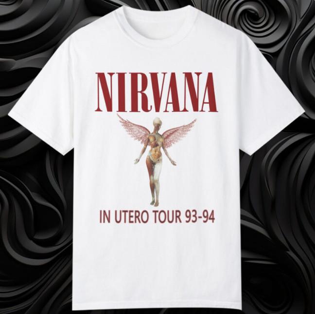 Vintage Nirvana In Utero 93-94 T- Unisex T-Shirt M