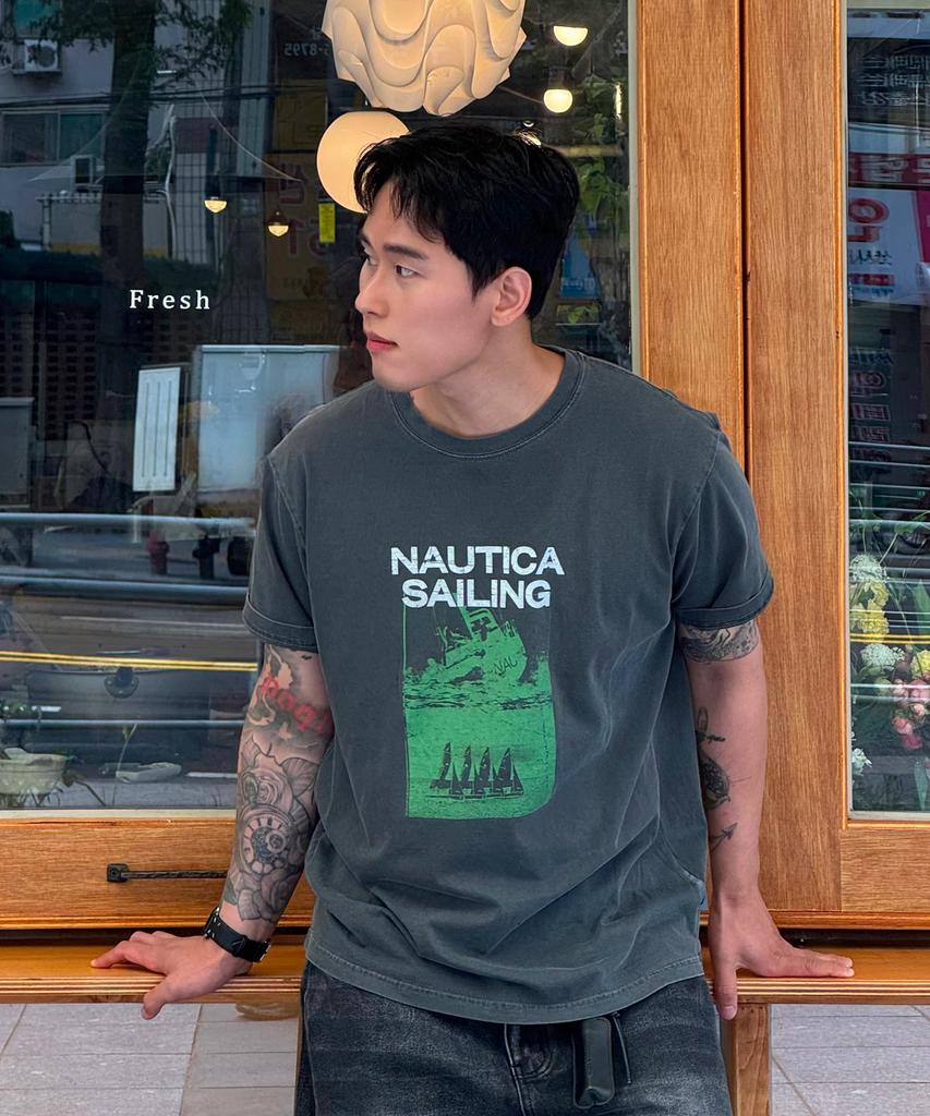 NAUTICA Sailing Block T-Shirt (3 Colors) Nts5696