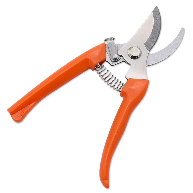 Stainless Steel Sharp Blade  Fruit Tree Cutting Pruning Shears PP Handle Garden Scissors Crane Picking Tools For Gardener
