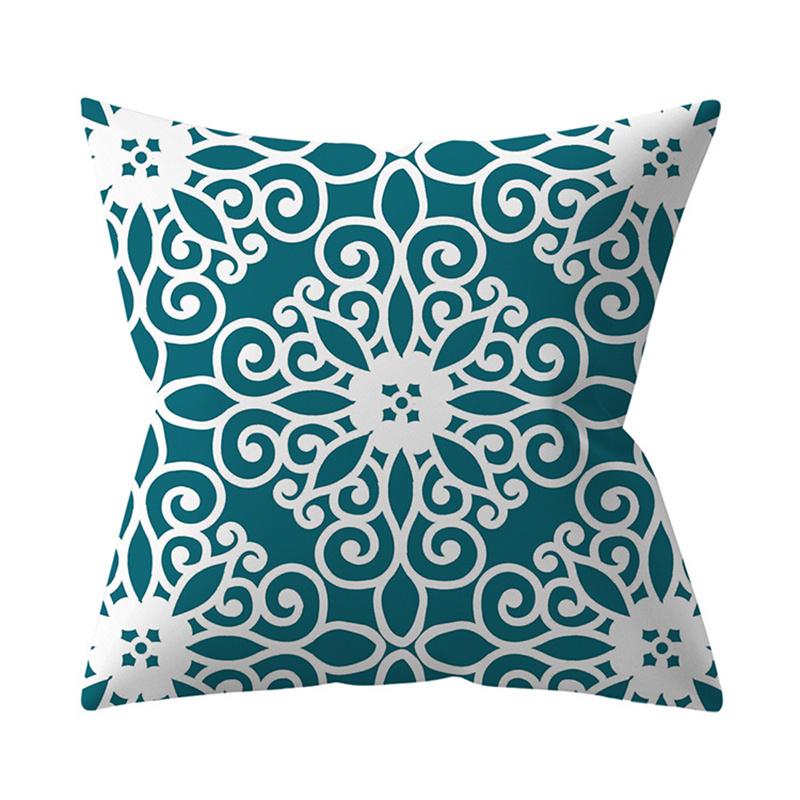 Wave Geometric Leaf Floral Plant Print Pattern Cushion Cover Home Living Room Sofa Decoration Pillow Pillow Cover