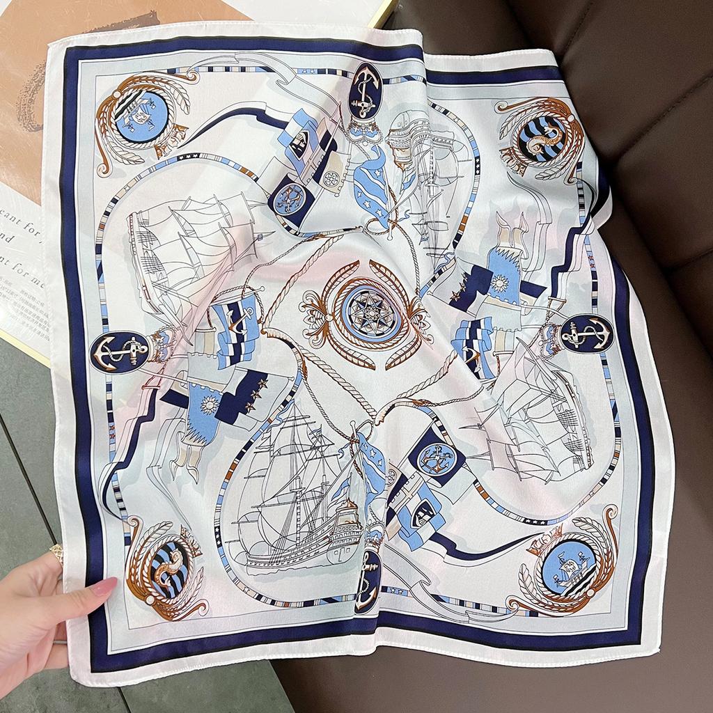 New 100% Natural Real Silk Scarf Fashion Lady Foulard Female Bandana Scarves  Women Hijab Shawl Wraps Square Neckerchief