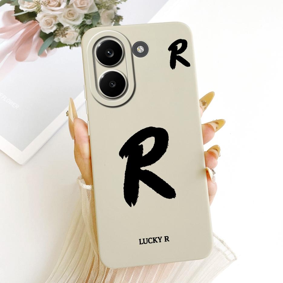 For Xiaomi Redmi Turbo 5 Max Case Luxury Lucky Letters Cover Soft TPU Matte Phone Case For Redmi Turbo 5 Turbo5 Max Fundas Coque
