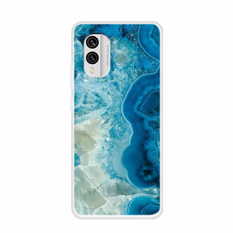For Nokia X30 5G Case C31 C20 C10 Clear Marble TPU Soft Silicone Print Cover for NOKIA C31 X 30 Transparent Para On for NokiaX30