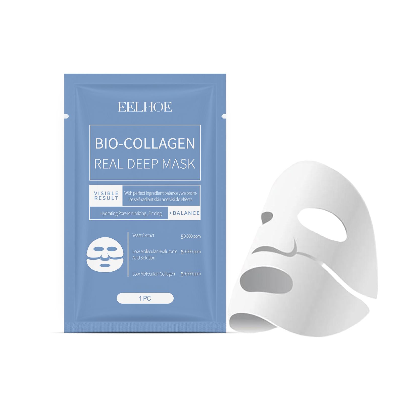 EELHOE Collagen Face Masks – Hydrating and Moisturizing Face Masks for Smooth, Radiant Skin Infused with Collagen