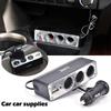 2V/24V 3 Way Multi Socket Car Cigarette Lighter Splitter Car Adapter Accessories Port Plug Char P4B9