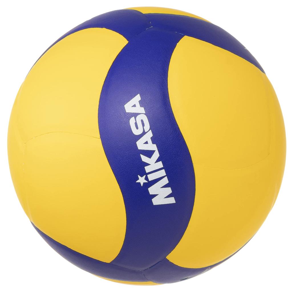 MIKASA Volleyball with Size for and High Recommended Internal Pressure Bells, 5, Adults, Colleges, Schools, Yellow/Blue, V330W-BL, 0.3 (kgf/cm2)