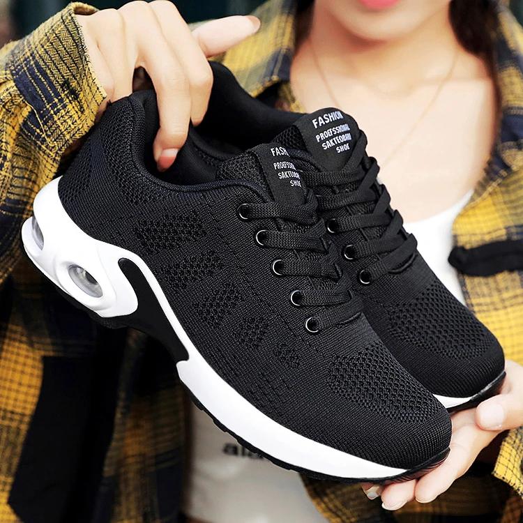 

New Autumn Women Vulcanize Shoes Platform Casual Sneakers Shoes Flats Mesh Breathable Running Shoe Soft Sports Tenis Shoes 36