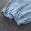 Women Harem Pants High Waist Solid Color Drawstring Loose Ankle-banded Daily Wear Deep Crotch Casual Elastic Waist Women Trousers Female Clothes