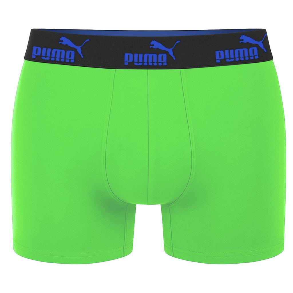 Puma Men' Green Grey Cotton Boxer Shorts 3 Pack Size